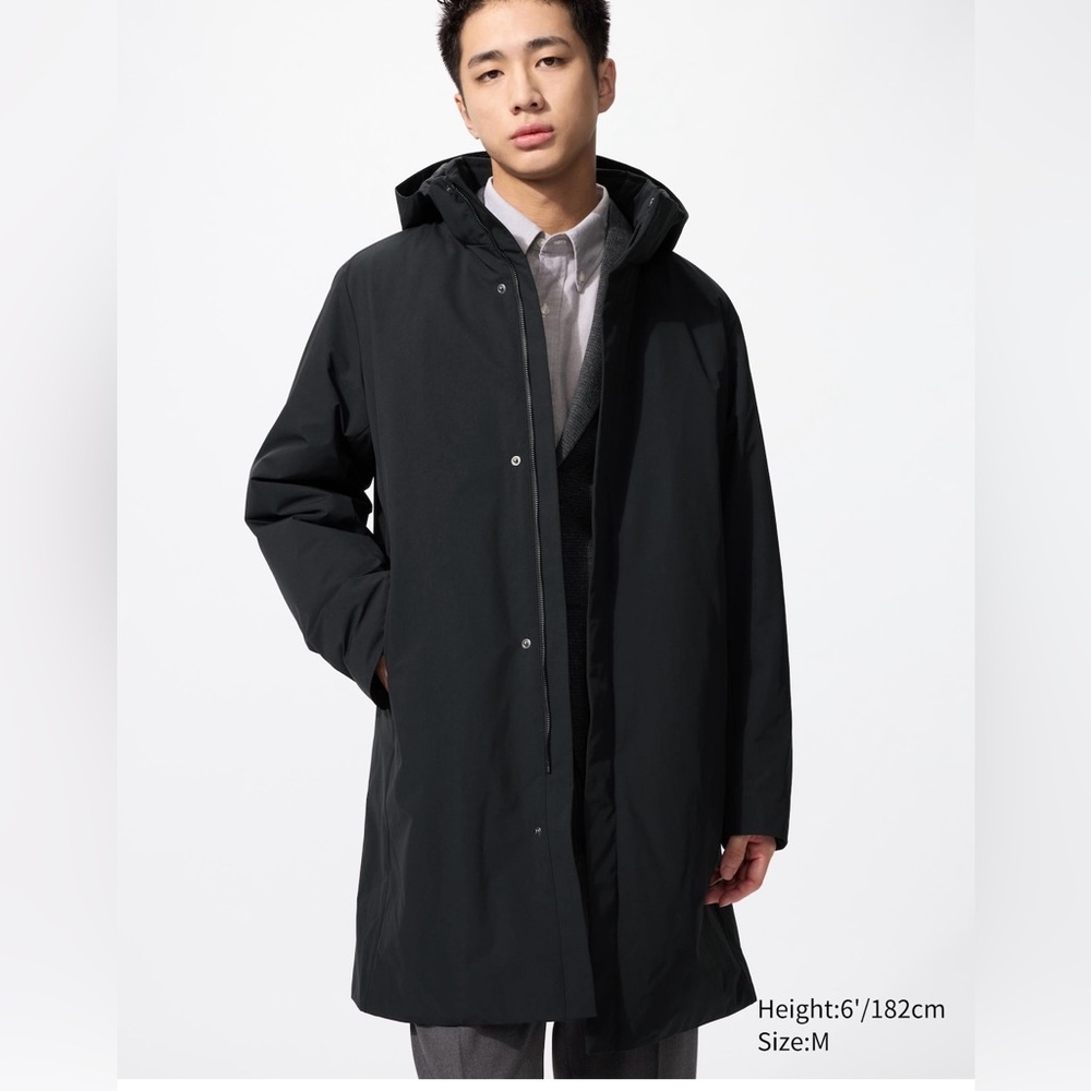 UNIQLO Hybrid Down Coat Men’s Small Black
